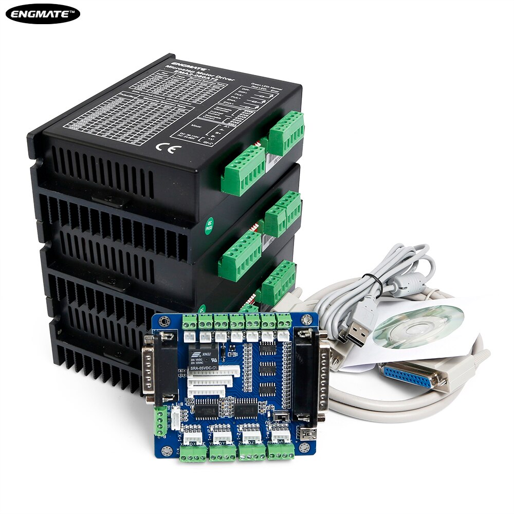 Cnc 키트 3 축 컨트롤러 보드 및 engmate 스테퍼 모터 드라이버 EMA2-080A72